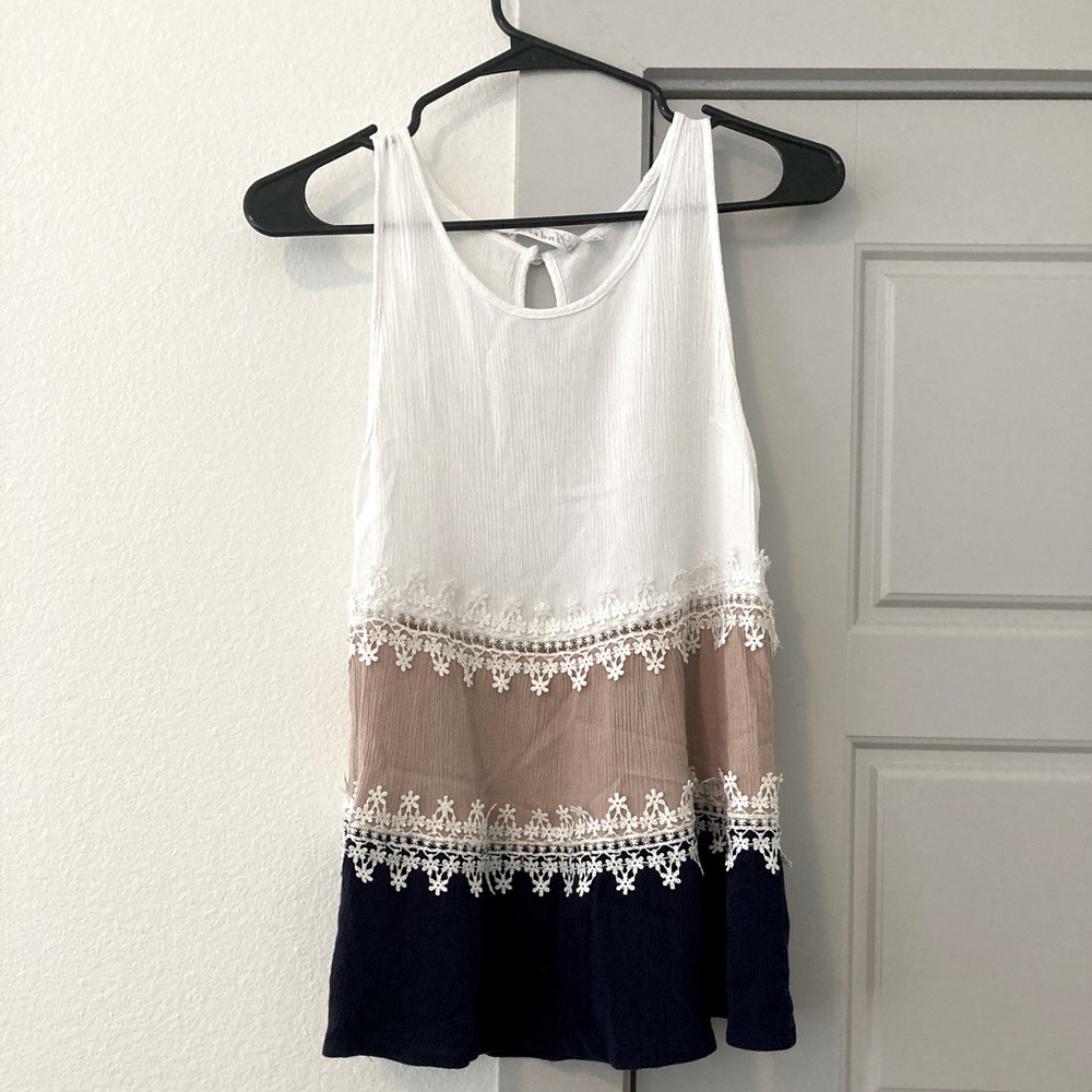 Andre by unit three tone tank top